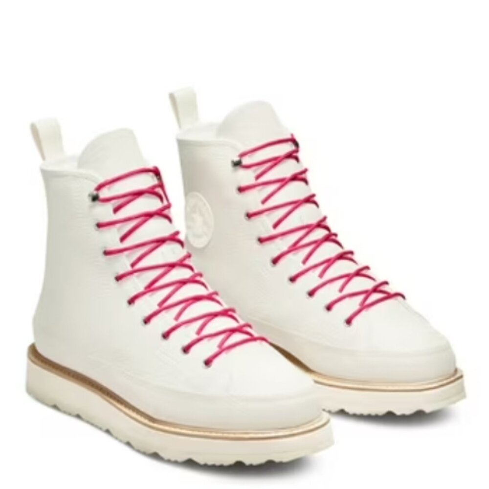 NEW Converse Leather Terrain Platform Boot in Egret, Women's 61/2